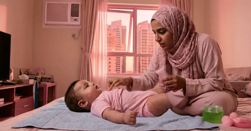 Prickly Heat in Babies Sharjah: Causes, Remedies and When to See a Doctor 1 Prickly Heat in Babies Sharjah: Causes, Remedies and When to See a Doctor Prenatal Care, Blog