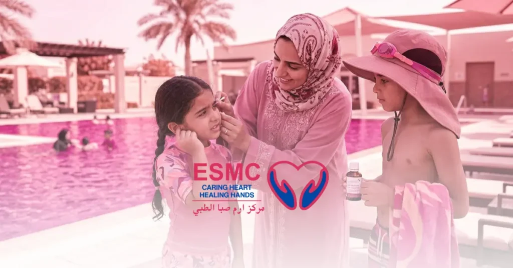 swimmer's ear in children in Sharjah